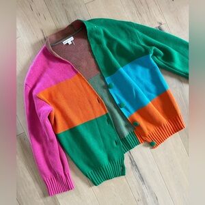 Size small, new without tags, multi color cardigan. Grey Lab LA brand. Button up